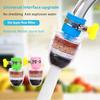 Faucet Mount Filter Household Water Saving Sprinkler Rotatable 6 Layers Running Water Purifier Splash Proof for Kitchen Sink