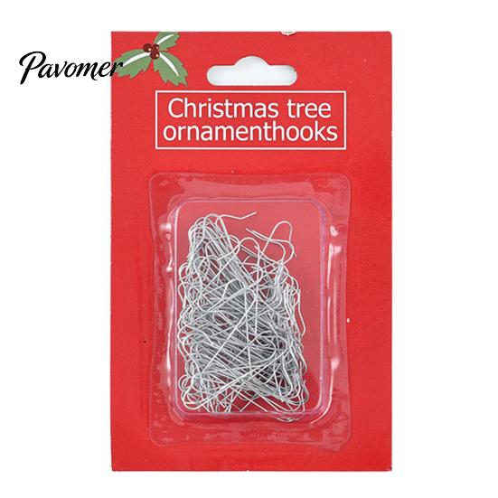 Xmas Tree Decor Tools 100 Pcs Christmas Ornament Hooks, Metal S-Shaped Hangers, Large Quantity Hanging Hooks for Baubles Balls, Lanterns, Decoration