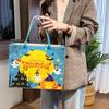 Fabric Trick or Treat Bag Candy Bag Pumpkin Storage Bag Foldable Halloween Felt Handbag  Female