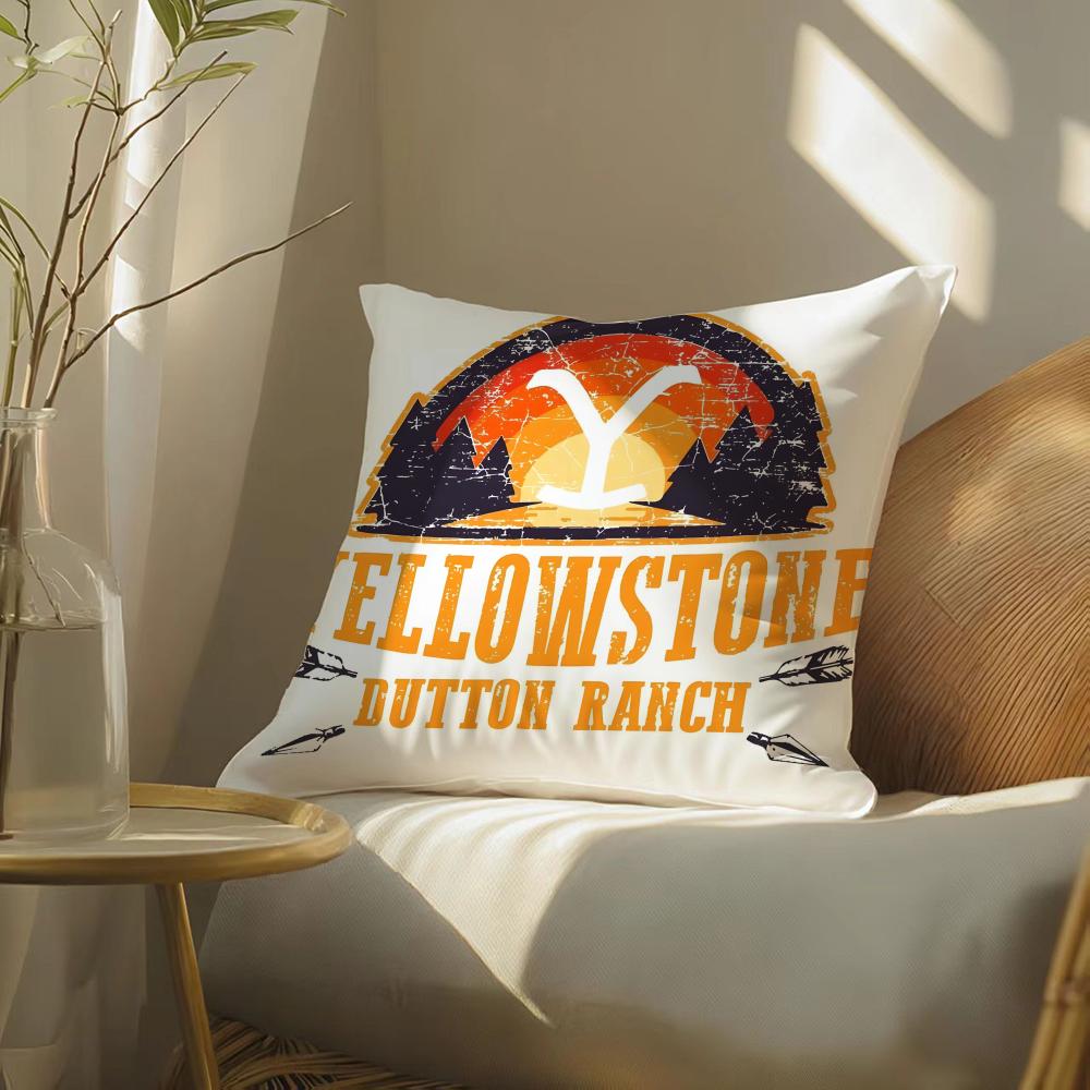 Чехол на подушку из сериала Y-Yellowstone, Чехол с принтом для гостиной, дивана, Подушка-чехол для спальни