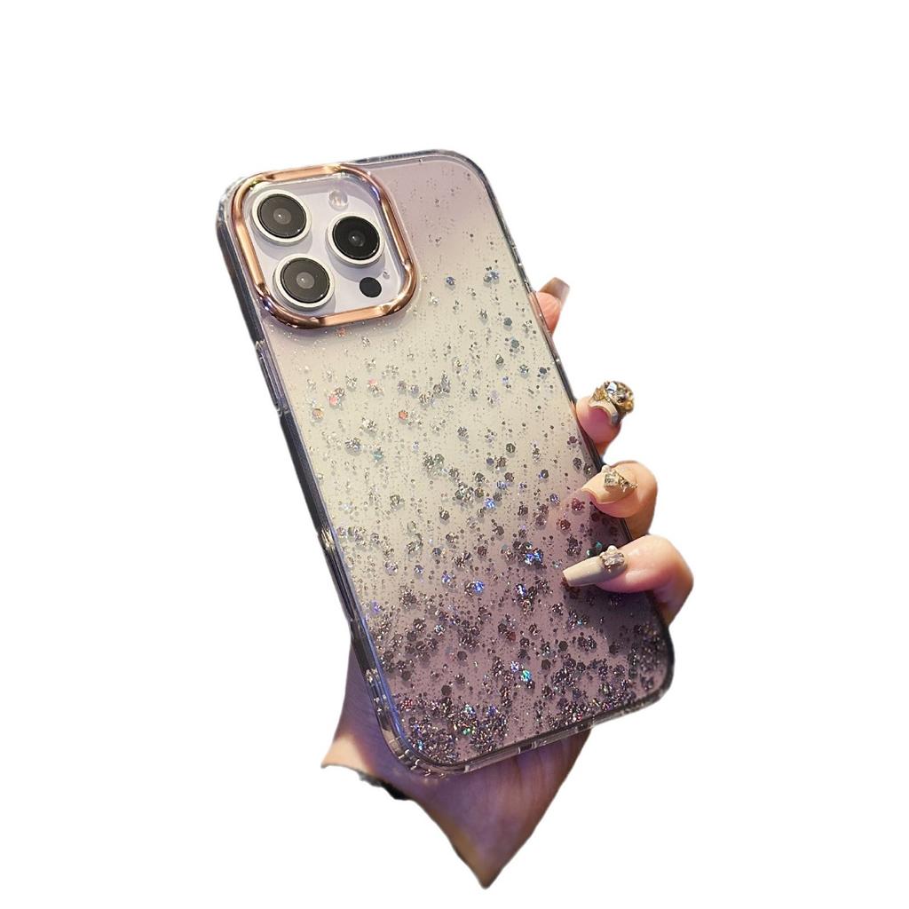 Серия Brilliant для чехла для мобильного телефона IPhone 16 для IPhone 15 Promax Звездное небо Градиент Блестки 14 Всесторонний Противоударный