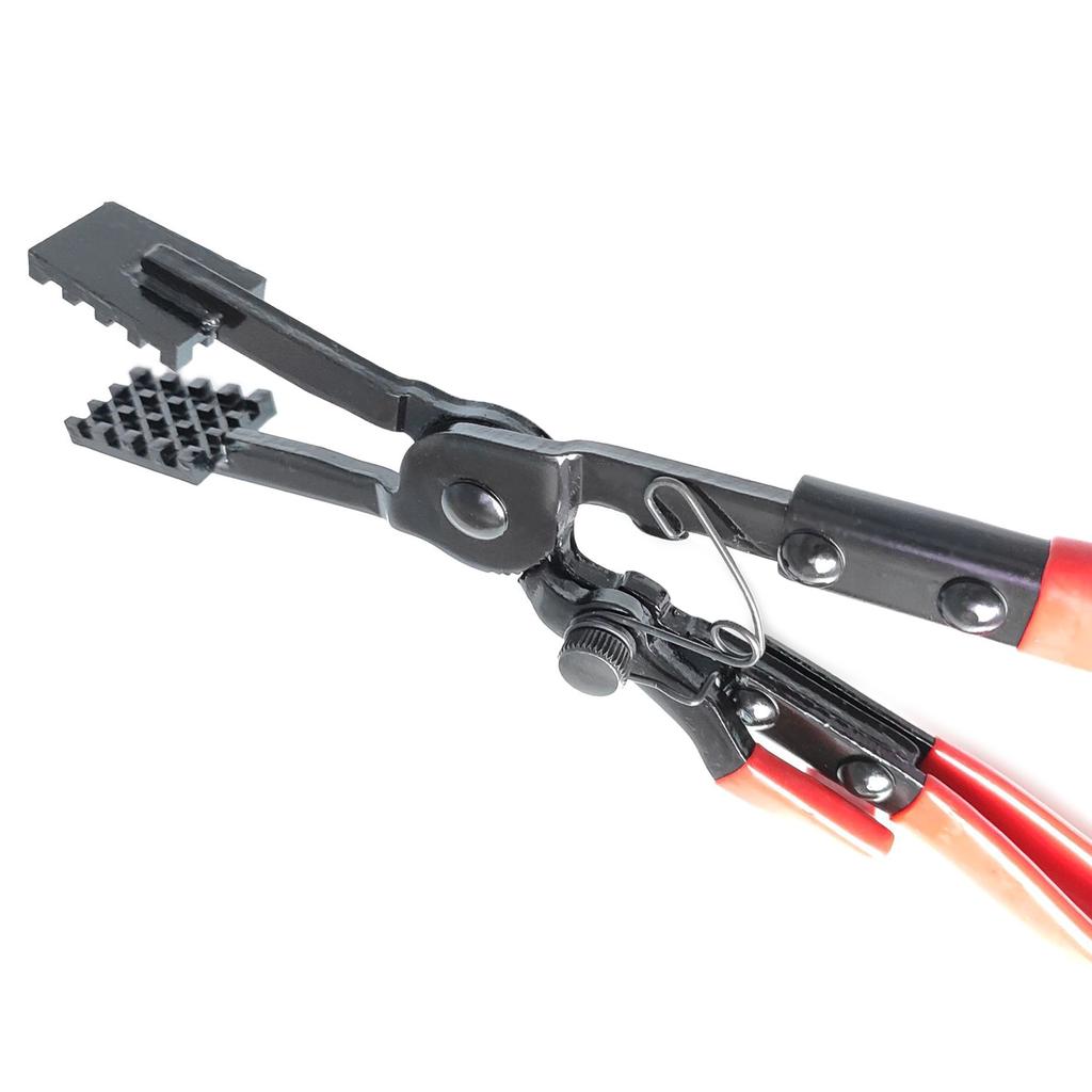 Плоскогубцы для хомутов из металла с текстурированными губками, короткая ручка, удлиненный хомут для ремонта автомобиля, ручные плоскогубцы, инструмент для снятия