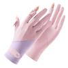 Summer sunscreen gloves women's ice silk sleeves driving sports thin non-slip elastic spring