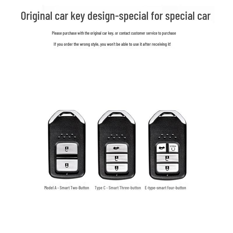 Универсальный чехол для ключа для Honda CRV, Haoying, URV, Accord и Civic - Подходит для мужчин и женщин