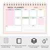 Блокнот-планировщик на неделю с 52 листами без даты в спиральном переплете. Настольный блокнот-еженедельник для личного пользования.