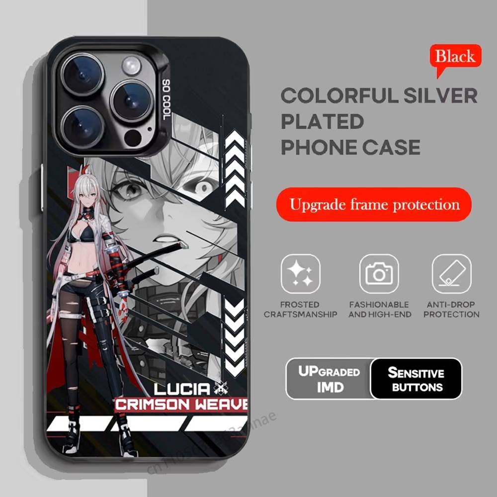 Чехол для телефона Arknights Game W для iPhone 17 11 12 Pro Max Plus Mini Air SE 16e 14 15 16 13 Мягкий корпус