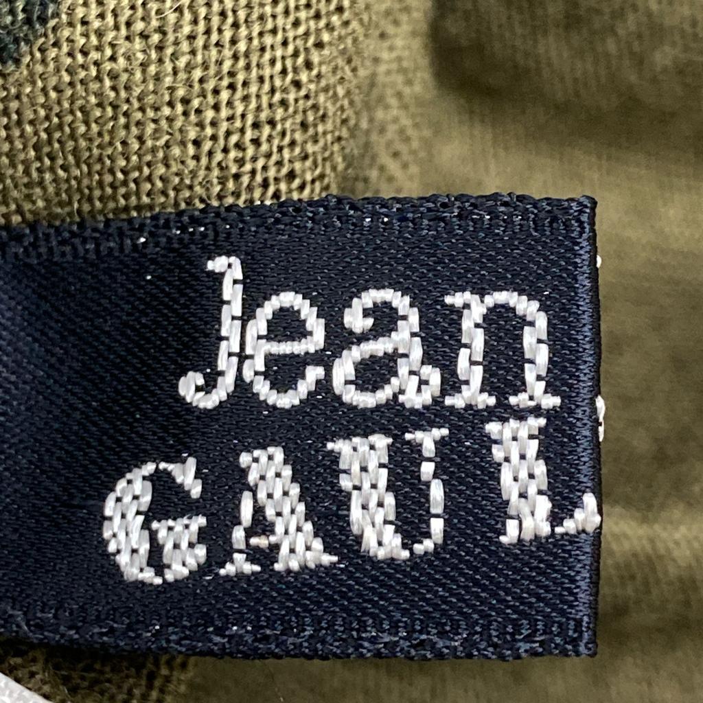 Jean Paul GAULTIER HOMME Khaki 80's Olive Tattoo Print Cut and Sew Jean Paul Gaultier Homme tops 9 khakiUsed
