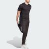 Adidas Ultimate Engineered Knit Tee Быстросохнущие спортивные мужские топы с короткими рукавами для бега, черные IM4194