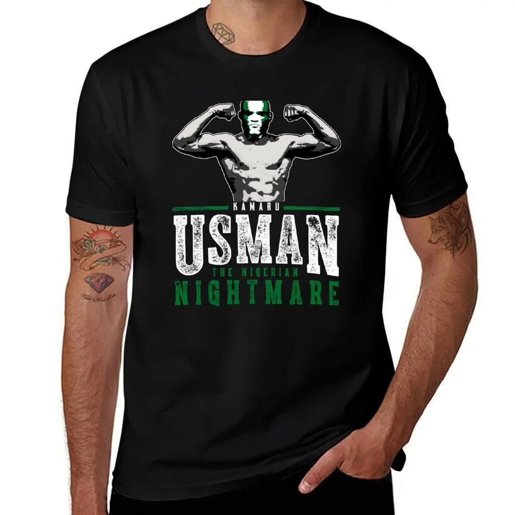 Kamaru Usman T-Shirt anime t shirts shirts graphic man t shirt tops T-shirt men