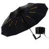 Folding Large New Extra Large 12 Double Umbrella Folding Automatic Resistant To Strong Folding For Both Sunny and Rainy Folding Light Heat UV Protects