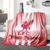 1pc Personalized Name Liverpool Blanket, Gift, for Men and Women, Soft Blanket, Good for Sofa Bed Couch Travel, Lightweight Flannel Blanket