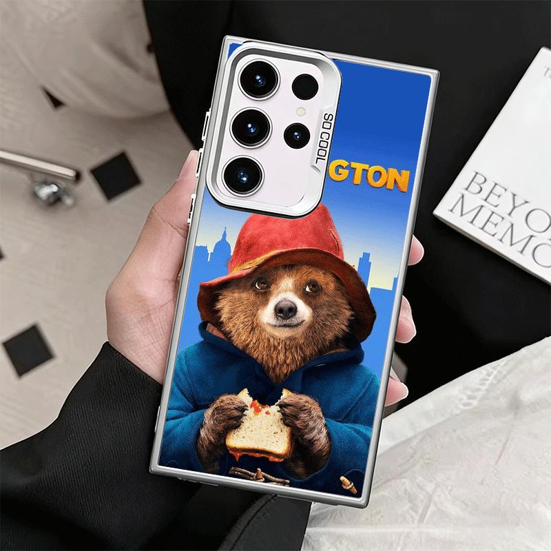 Cute P-PaddingtonS Bear Shockproof Phone Case for Samsung Galaxy S26 Edge S25 Ultra S24 FE S23 Plus S21 Cover Anti Fall Fundas