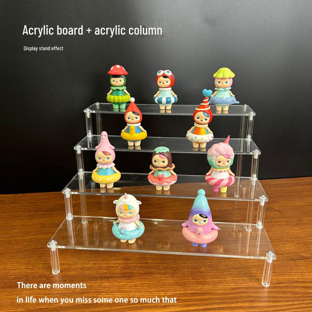 Акриловая многослойная ступенчатая стойка для коллекционных предметов Pop Mart Blind Box