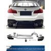 Quad Exhaust Tips for BMW 5 Series: Upgrade F10/F18 to New M5 Style with Square Outlets
