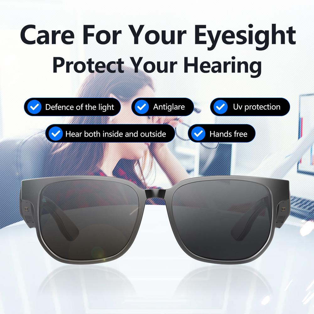 Smart Bluetooth AI Sunglasses: UV Protection, Music, Calls, Driving, Cycling