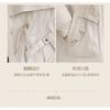 Womens Mid-Length Winter Parka Fleece Lined Hooded Cotton Coat With Fur Trim Korean Style Solid Color Warm Outerwear