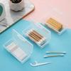 Portable Travel Medicine Cotton Swab Holder Case Detal Floss Jewelry Organizer Container Dust-Proof Data Cable Storage Box
