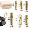 10PC Pure Copper Brass Wine Jewelry Box Hidden Invisible Concealed Barrel Hinge