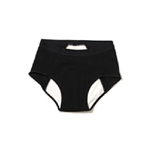 [Сертификация Министерства безопасности пищевых продуктов и лекарственных средств] Органические менструальные трусики-трусики CyClean, абрикосовый/черный