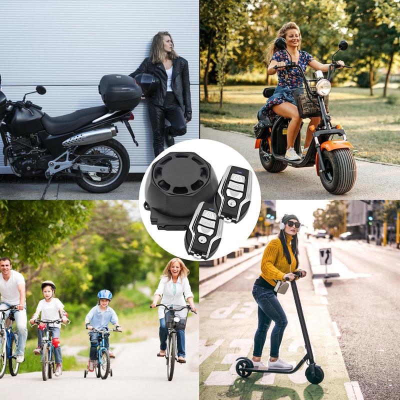 Сигнализация для мотоцикла, велосипеда, 122 дБ, громкая вибрация, беспроводная противоугонная система безопасности транспортного средства с дистанционным управлением