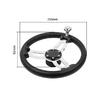 Marine High Quality Anti-Slip PU Foam 13.5" Steering Wheel with Knob 3 spoke Stainless Steel Boat Accessories Marine Hardware