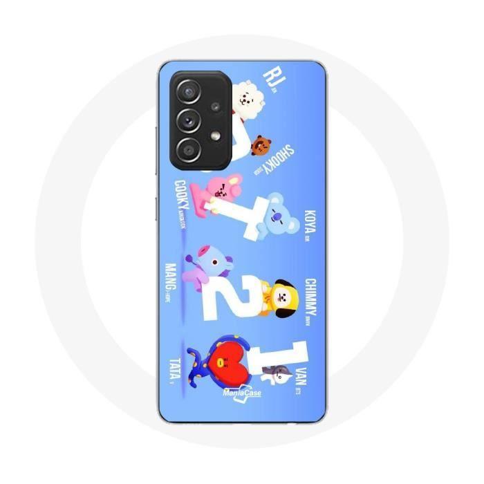Чехол - Maniacase - Samsung Galaxy A52 - BTS Bangtan Sonyeondan - Силикон - Гибкий