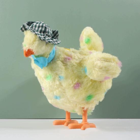 Игрушки для кур, несущих яйца, со звуковой музыкой, электрическая сумасшедшая плюшевая кукла-курица, милая игрушка-курица, несущая яйца, мягкая игрушка для детей