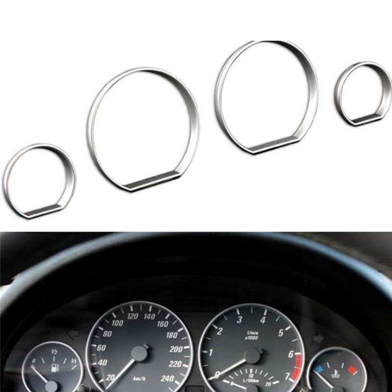 AEA6-Car Front Instrument Trim Frame Speedometer Dial Ring Bezel Car Interior Accessories For BMW 3 Series E46 1998-2007