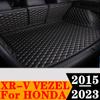 Sinjayer Waterproof Highly Covered Car Trunk Mat Tail Boot Pad Carpet Cover High Side Cargo Liner For HONDA XRV XR-V VEZEL