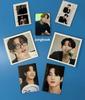[Б/У] BTS Чонгук 2 типа фотокарточек, квадратное фото, наклейка