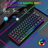 K401 Беспроводная механическая игровая клавиатура 61 клавиша RGB 2.4G