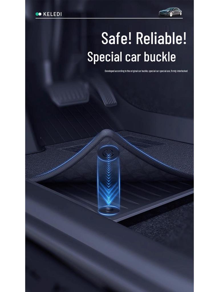 Tesla Model 3/Y Trunk Mat & Backrest Pad - TPE, Mother & Baby Safe