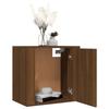 Table de chevet murale - Maison Exclusive - Flottante - Chêne marron - 50x30x47 cm