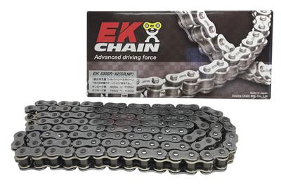 Цепь EK QX с уплотнительными кольцами Серебряная 120 звеньев 530SR-X2 [Соединение с уплотнением]