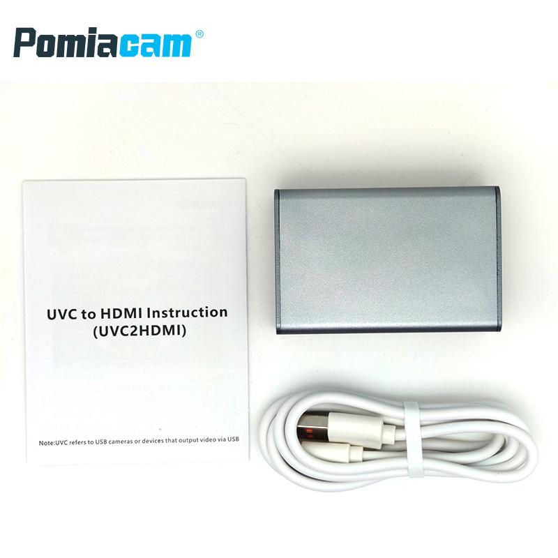 USB Camera To HDMI Converter Pocket3 To HDMI Connect The Guide Desk UVC To HDMI Teaching Screen Casting Plug and Play