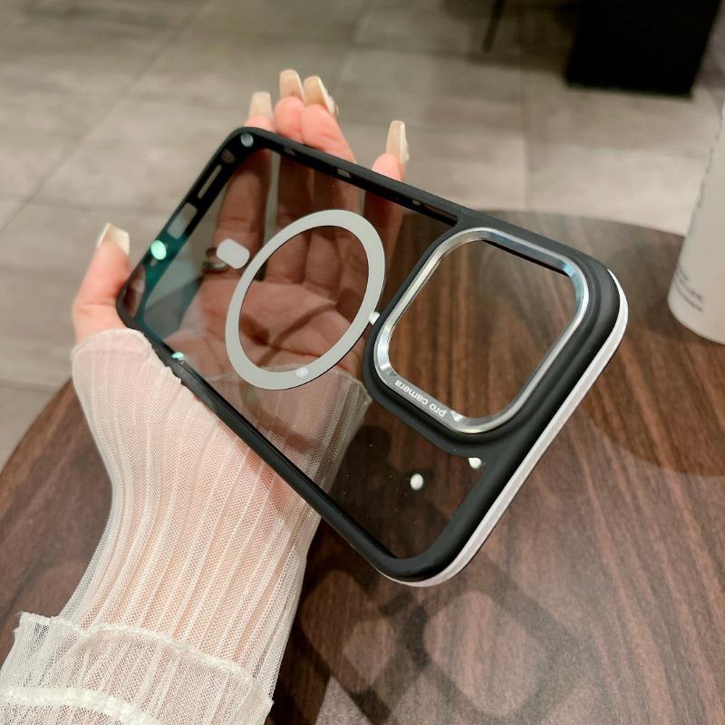 Оригинальный ультратонкий прозрачный чехол Magsafe для IPhone 11 13 14 15Pro Max, магнитный чехол для Magsafe, чехол для беспроводной зарядки