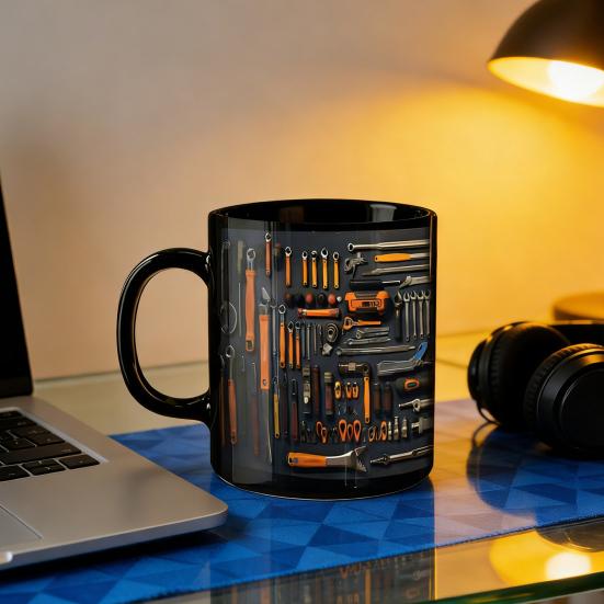 Кружка Механика Керамическая Забавная Кружка-Ящик для Инструментов для Механиков, Энтузиастов Гаража, Оригинальный Подарок для Мужа, Папы