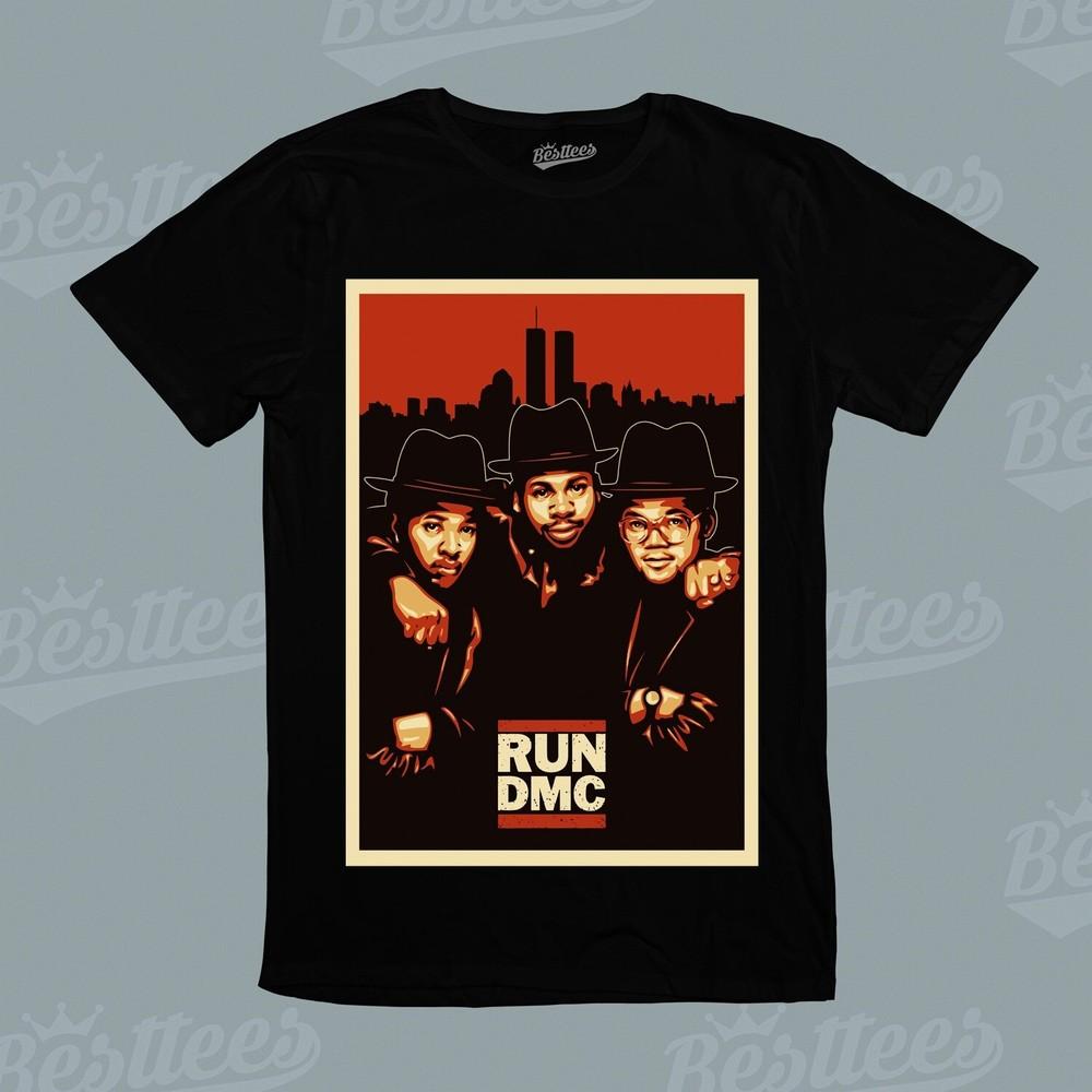 RUN-DMC Jam Master J Американский HIP-HOP Рэп-исполнитель Рок RB Музыкальная группа Футболка Унисекс Футболка