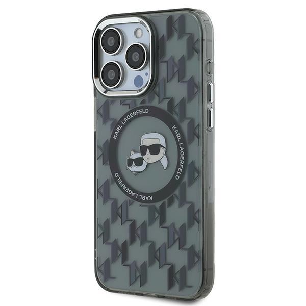 Etui do iPhone 15 Pro Max Karl Lagerfeld MagSafe Monogram Czarne