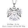 Valentine's Day Vintage Necklace Angel Wings 45cm Or 70cm Long Chain Necklace Women's Bags Choker Necklace