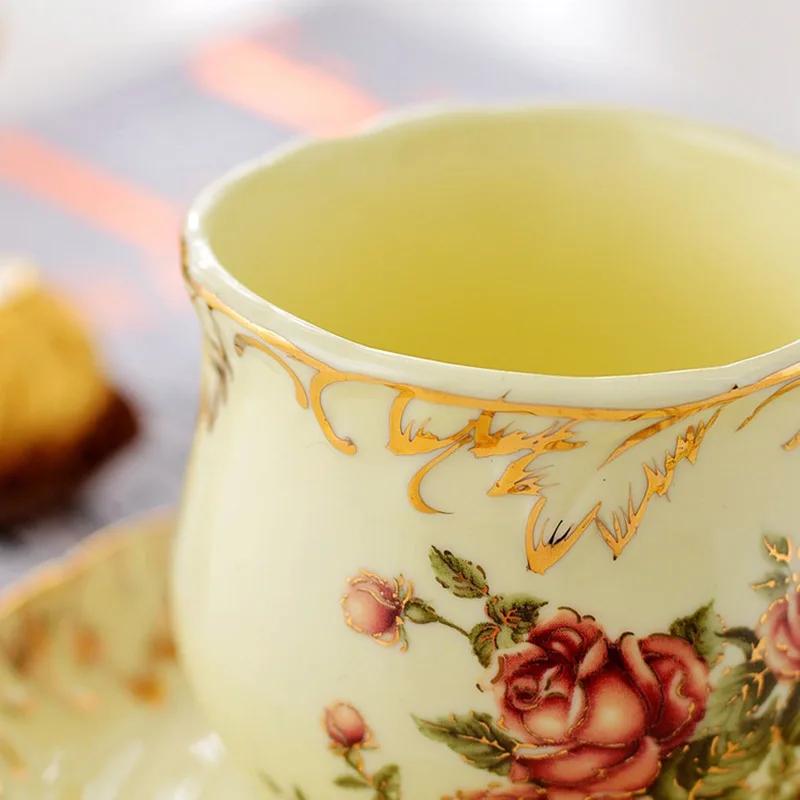 250ml Luxury Gold-plated Ceramic Mug Dish Coffee Cup Sets Thermo Coffee Cup To Carry Christmas Cups Original Breakfast Cups Mugs