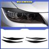 For BMW 3 Series E90 E91 2pcs ABS Gloss Black Headlight Eyebrows Eyelid 2005 2006 2007 2008 2009 2010 2011 Sedan / Touring