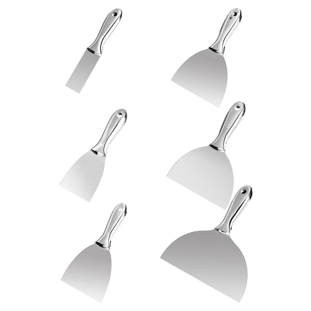 Скребок для штукатурки с плоской горловиной, нож из нержавеющей стали, идеально подходит для очистки гладких стен, пола, рабочий шпатель