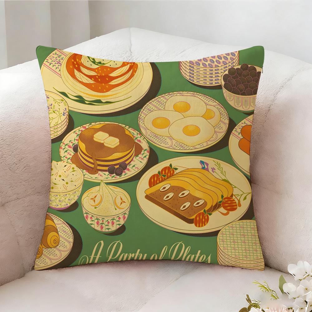 Illustrations By Jerwin Dee Pillow Case Pillowcase Doublesided Printed Sofa Cushion Bedroom Headboard Pillow