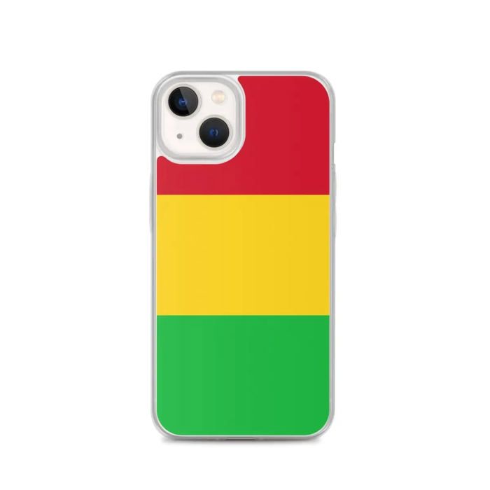 Coque iPhone - Drapeau Du Mali - iPhone 13 - Silicone Souple - Protection Complète - Mixte