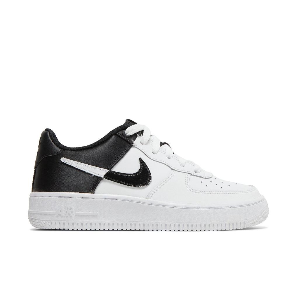Nike Air Force 1 Low LV8 Grade School 'Spurs' (Unisex) White / White / Black Kids' Skateboarding Shoes CK0502 100