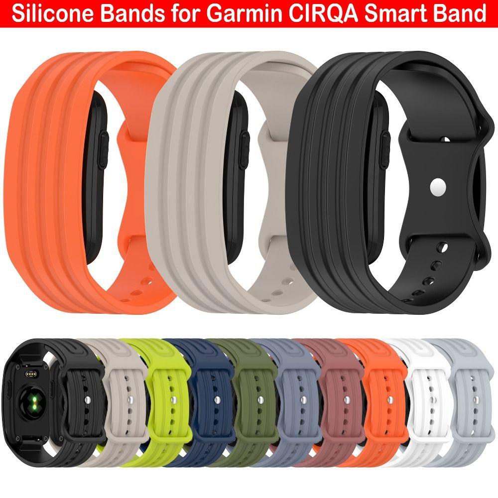 Breathable Silicone Band Adjustable Wristband for Garmin CIRQA Smart Band Fitness Running Workout