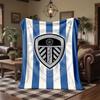 Флисовое одеяло в тематике Leeds United Уютное Мягкое Плюшевое Одеяло Для Спальни Дивана Путешествий