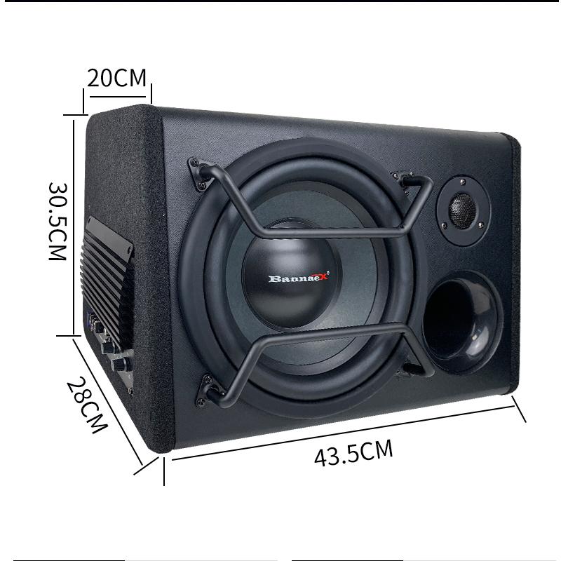 800W 10 Inch Super Subwoofer with Tweeter Car Audio Fever DIY Car Truck 12V 24V High Power Speaker Active Speaker Modification