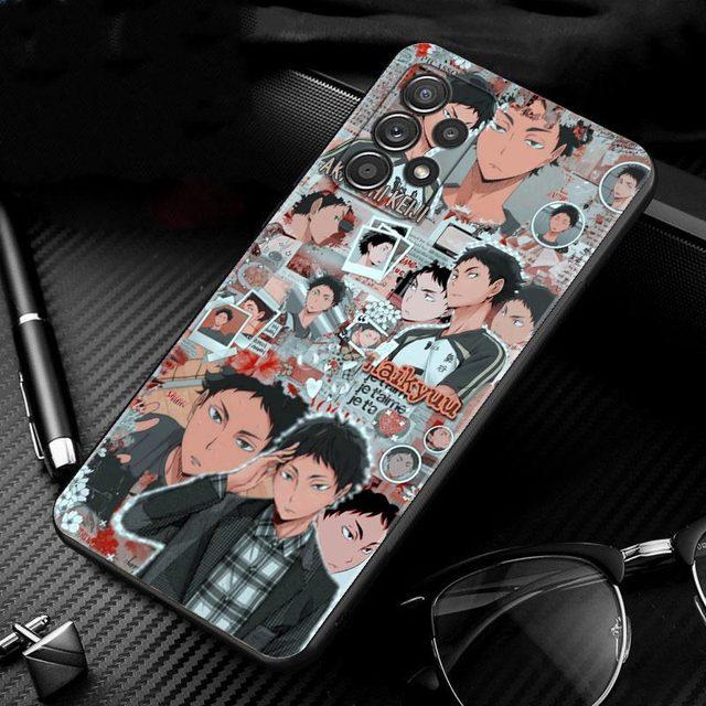 Чехол для Samsung Galaxy A51 A71 A41 A31 A11 A01 A72 A52 A42 A32 A22 A21s A02s A12 A02, черный чехол Haikyuu Hinata Attacks Anime
